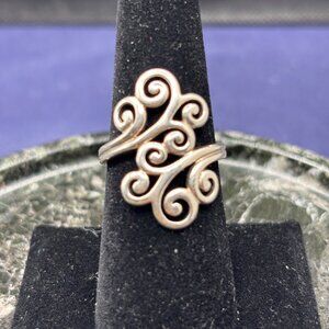 Ross Simons Vintage 925 Sterling Silver Swirl Design Ring Size 7 Signed